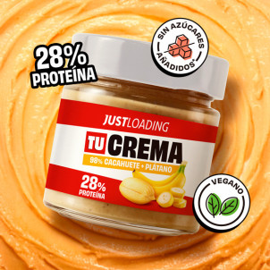 Crema de cacahuete sabor plátano con Mg/K 2